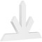 Ekena Millwork Saratoga Architectural Grade PVC Gable Bracket, 36"W x 24"H x 2"D x 4"F, 16/12 Pitch GBP036X24X0204SAR00 - alternate 1